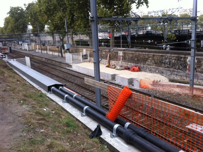 modernisation de la gare rer C Javel, environnement de travail